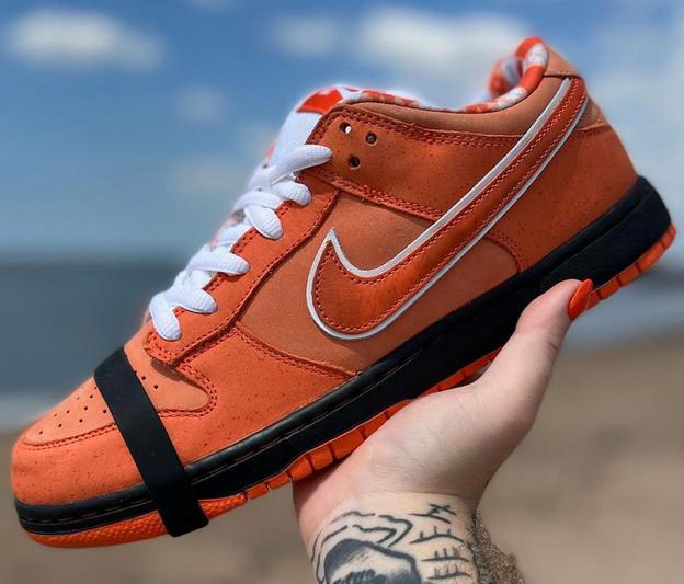 Concepts x Nike SB Dunk Low Orange Lobster On-Foot Look